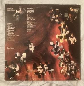 Janis Joplin I Got Dem Ol' Kosmic Blues Again Mama! back cover