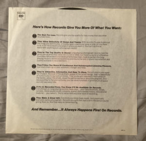 Janis Joplin I Got Dem Ol' Kosmic Blues Again Mama! inner sleeve 2