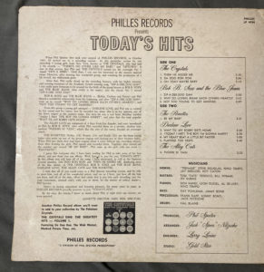 Today's Hits - Various Artists on Philles records