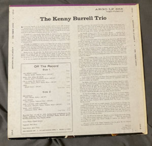 Kenny Burrell Trio a Night at the Vanguard