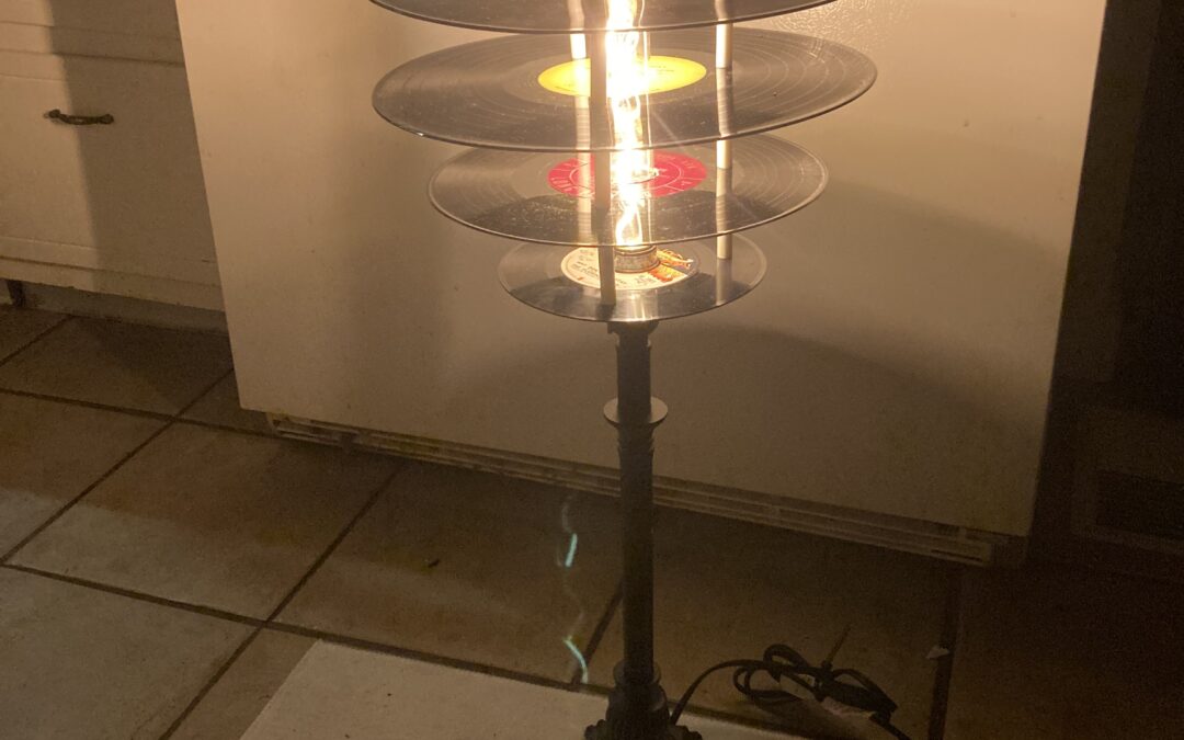 vintage vinyl lamp