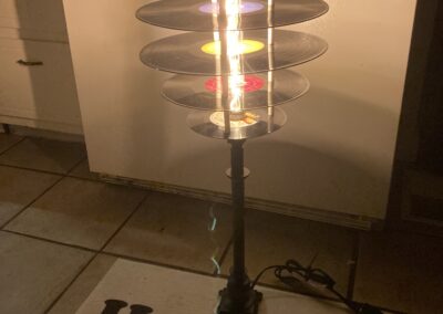 vintage vinyl lamp