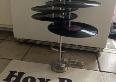 vintage vinyl table lamp